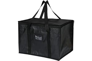 Bafeil 70L Insulated Food Delivery Bag, Large Thermal Delivery Bag for Hot/Cold Meals, Reusable Waterproof Grocery Cooler Bags for Pizza Delivery Drivers, Picnics, Camping & Shopping