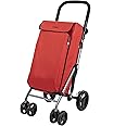 Carlett Shopping rollators, Alloy Steel, Red, 25kg
