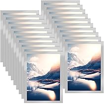 20 Pezzi Cornice Magnetica, A5 Cornice Magnetica Autoadesiva,Informazioni Cornice Argento, Impermeabile Cornici Magnetiche, Informazioni Cornice Per
