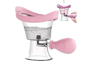 EAGOSION Augendusche manuell, Tragbares Augenreinigungs-Set mit weichem Silikonbecher, Luftdrucksystem zur schnellen Augenspülung bei müden Augen, Allergien oder Fremdkörpern, ideal für Zuhause & Büro