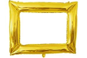 ‎GOLDROCK Aufblasbarer Bilderrahmen - Fotobox-Zubehör, Requisiten, Party-Gadgets für Hochzeit und Geburtstag - Gold