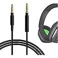 GEEKRIA Audio Cable Compatible with Astro A40 tr, A40, A30, A10 Gen 2, A10 Gaming Headsets Cable, 1/8" (3.5mm) to 3.5mm Replacement Stereo Cord (5.6 ft/1.7 m)