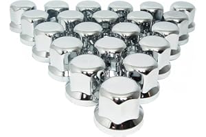 MGF 20 pezzi 32 mm in plastica cromata dadi bulloni tappi copribulloni per camion rimorchio