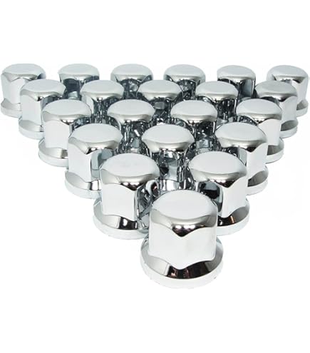 MGF 60 Pezzi 33 Mm In Plastica Cromata Per Dadi Di Ruota - Foto 10