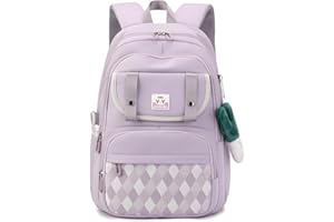 PROTAURI Sac à Dos Scolaire pour Enfants - Filles Garçons Cartable Stitch Collégien Lycéen Sac léger Livres Voyage Sac de Jour Décontracté pour Collège En Plein Air