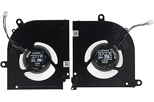 WOBEATER Replacement CPU&GPU Cooling Fan for MSI Stealth 15M A11UEKV-009US MS-1563 BS5405HS-U4W BS5405HS-U4X