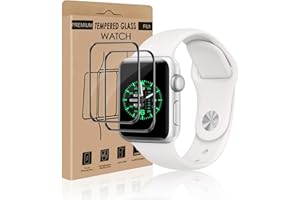 Carantee 2 Stück Schutzfolie für Panzerglas für Apple Watch Series 4/5/6/SE 40mm, Ultra-Klar Bläschenfrei Anti-Staub Apple Watch 6 40mm Schutzglas, Hohe Empfindlichkeit iWatch 5 40mm Displayschutz