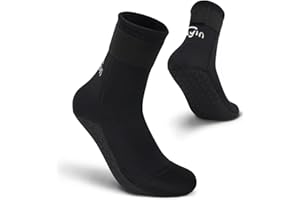 Yikayin Skarpety neoprenowe, 3 mm skarpety do wody dla kobiet mężczyzn, antypoślizgowe skarpety termiczne do nurkowania do nurkowania skarpety do piasku do pływania surfingu