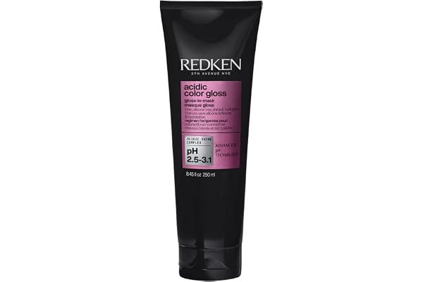 REDKEN - Masque Gloss Brillance Miroir - Cheveux Colorés & Non-Colorés - Prolonge & Sublime la Couleur - Formule au pH Acide - Acidic Color Gloss - 250ml