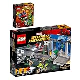 LEGO Marvel Super Heroes 2er Set Mighty Micros 76082 76071 Action am Geldautomaten + Spider-Man verses Scorpion - Leg