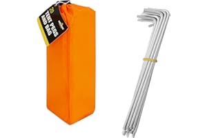 20 piquets et leur sac de transport Milestone Camping - Orange