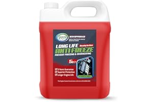 JOVS Antifreeze Engine Coolant Red 5L – All-Year Protection for Your Vehicle from Freezing & Overheating - Suitable for All Cars Frost Prevention Trusted Formula for Peak Engine Performance.