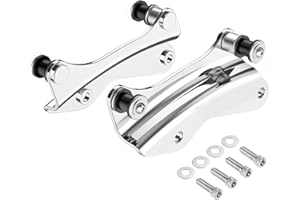 Benlari Chrom 4 Punkt Docking Hardware Kit 2014-2024 Kompatibel für Harley Davidson Street Glide Road Glide Electra Glide Road King Touring 2015 2016 2017 2018 2019 2021