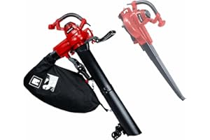 Einhell Elektro-Laubsauger GC-EL 3000 E, Räder, Leicht, Beutel (3.000 W, Saug-/Blasfunktion, verstellbarer Zusatzhandgriff, 45 L Fangsack, Blasluftstrom 300 km/h, max. Saugleistung 840 m³/h)