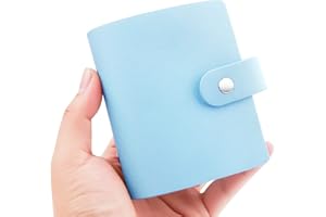 RUIBYTREE 52 Pochettes Mini Album Photo pour Fujifilm Instax Mini 12 11 9 90 8 7s 40/Polaroid Snap/Z2300/SocialMatic Instant Cameras & Zip Instant Printer(1Pack, Bleu)