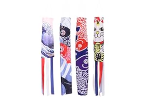 SOIMISS Lot de 4 Sacs à air pour Carpe - Drapeau - Drapeaux décoratifs - Décoration à Suspendre pour Jardin, Sushi, Bar, Restaurant