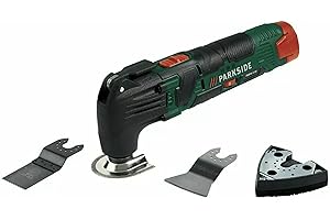 HOMRY Parkside Cordless Multi-Purpose Tool PAMFW 12 C3 Bare Unit with Accessories - for Sawing, Cutting and Scraping and Sanding Battery Sold Seperately