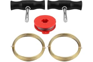 Aililong Kit d'outils pour pare-brise avec fil de coupe et poignées, outil de retrait de verre de voiture et kit de réparation pour pare-brise avant et vitres de voiture