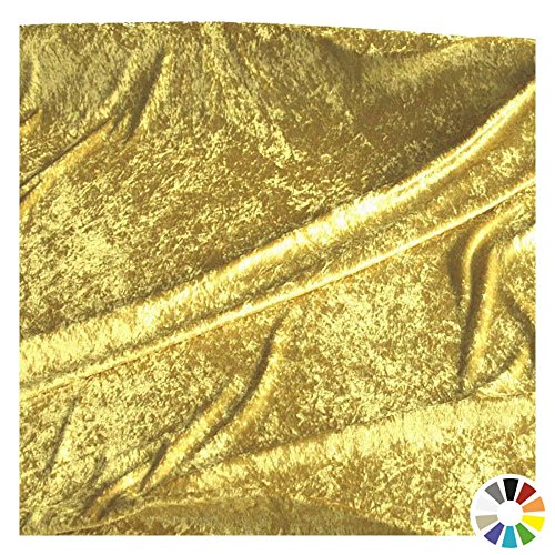 TOLKO® Pannesamt Stoff in gold beige - hochwertige Meterware am Stück