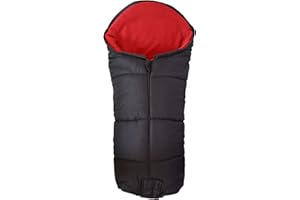 For Your Little One Universal Footmuff – Deluxe Fleece Lined Cosy Toes, Snug Fit for All Pushchairs, Strollers, Prams & Buggies, Jogger | Compatible with Ickle Bubba (Deluxe, Red)