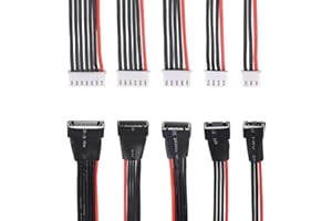 MAKERFIRE JST-XH 2S 3S 4S 5S 6S LiPo kabel przedłużający do ładowarki do akumulatorów typu balans, kabel do ładowania równowagi, adapter kablowy do dronów RC, quadrocopterów i multirotorów (22 AWG)