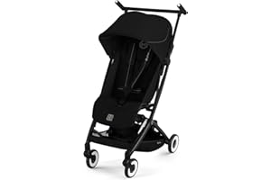 CYBEX Gold Kinderwagen LIBELLE mit Einhand-Gurtsystem, Von ca. 6 Monaten bis ca. 4 Jahre (max. 22 kg), Ultraleicht (nur 6 kg), Magic Black