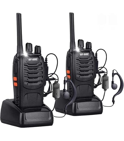 Talkie-Walkie Portable ALERVITES 1901 - Longue Portée 5km Son Clair Avec Batterie 2200mAh