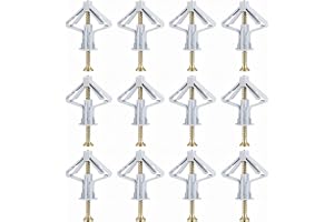 50 stycken hålighetspluggar butterfly riggipspluggar gipsskivor, riggips pluggar med skruvar, gipsskivor, expansionsplugg m8 gisterboard fästen för riggips gipsskivor, gipsfiberplattor, hålvägg