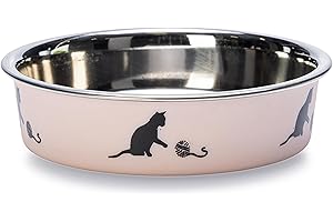 KARLIE Flamingo Bols Mangeoire Bella Kena pour Chat ,Rouge -10 cm -160 ml