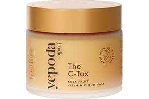 Yepoda - THE C-TOX - Mascarilla Facial Vitamina C con Fruta Yuza y Caolín, Cosmética Coreana (80 gramos)