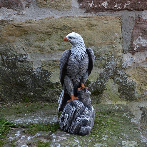 Wunderschöner Adler Farbe antik aus Steinguss, frostfest - 5