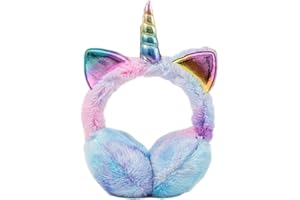 iNelihoo Cache-oreilles Filles Chauffe Oreilles en Peluche Douce Chauffe-oreilles Hiver Réglables Cache-oreilles d'Extérieur Chaud pour Les Femmes Filles D'hiver Ski Voyage Cadeau Noël