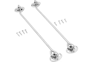 Dreld 30,5 cm hak do kabiny zatrzask na drzwi do drzwi, 2 szt. zamek do drzwi z oczkiem zatrzask do drzwi drzwi drzwi zamek cichy uchwyt ze stali nierdzewnej (30,5 cm)