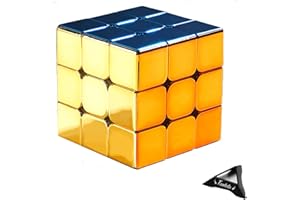 Kostka prędkości Taolele 3 x 3, magnetyczna kostka prędkości, odblaskowa powłoka lustrzana, metalowa łamigłówka dla dzieci i dorosłych