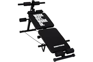 BT BODYTONE Bodytone - Banco Multiejercicio Plegable para Musculación | Banco para Abdominales Reclinable | 4 Posiciones de Inclinación y 4 Posiciones de Altura | DB1