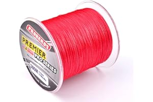 95SCLOUD Geflochtene Schnüre Geflochtene Angelschnur, Schnur Fishing Line Meeresschnur Super Braided Schnüre Geflechtschnur schnelleres Absinken,zusätzliche Empfindlichkeit,Abriebfestigkeit 300M (Rot)