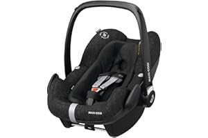 Maxi-Cosi Pebble Plus Baby Car Seat Group 0+, ISOFIX Car Seat, i-Size, 0-12 m, 0-13 kg, 45-75 cm, Nomad Black
