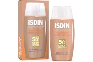‎ISDIN ISDIN Fusion Water Magic Color Medium LSF 50, 50ml, Getönte tägliche Sonnencreme für das Gesicht,Ultraleichte Textur
