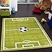 Kids' Rug - Play Carpet - Football Pitch - Green, Size:120x170 cm