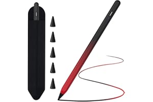 TQQ Stylet pour Apple iPad 2018-2024, Puce Pro Précision au Pixel Près, Sensibilité à l'Inclinaison & Adsorption Magnétique, Pencil pour iPad 10/9/8/7/6, Pro 11"/12,9"/13" M4, Air 3/4/5/M2, Mini 5/6