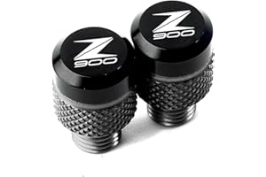 ZeNaha Motorrad M10*1,25 Spiegel Lochstopfen Schrauben Abdeckung Kompatibel mit Kawasaki Z900 RS SE Z650 Z750 Z800 Z1000 SX Z400 Z250 Z300 (Color : Grey-Z900, Size : /)