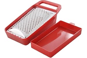 LA MERCERIA ONLINE Grattugia Per Formaggio Con Cassetto Grattugia Formaggio Con Vaschetta Incorporata Utensile Da Cucina