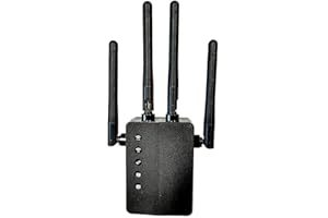 FOSCAM WE1 - Amplificatore WiFi 2.4G/5G, Dual WiFi, Dual Band 1200 Mbps, Punto di Accesso con antenne a 4 Bande per Ufficio, casa, Lavoro
