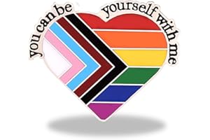 QERICH Pride Pins,Social Badge Pin,Gay Rainbow Love Heart Badges Brooch Lgbt Accessories,Flag Lapel Funny Metal Inclusive Progress Enamel Brooches Decorations,for bisexual Men Women Creative Party Gifts