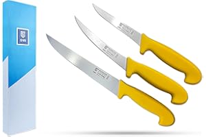 SMI - 3 Solingen Coltelli per disossare set, Coltelli da macellaio, Coltello da carne, Coltello da cuoco, Coltello da cucina - Made in Germany