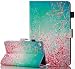 Produktbild Neue Kindle Fire HD8 2017/2016 Hülle Case -Roreikes PU Leder Cover Brieftasche Handyhülle Soft Silikon Fit Kunstleder Tasche Wallet Etui Schutzhülle Flip Schale Ledertasche Slim Smart Gemaltes Muster im Bookstyle mit Support-Stand Flip Cover-Kirschblüten