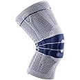 Bauerfeind GenuTrain Knee Support - breathable knit compression knee brace to relieve pain and swelling from arthritis, ACL injury, Miniscus tear, machine washable knee sleeve (Titanium, 5)