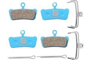 Dymoece 2 Pairs Bike Disc Brake Pads Compatible with Sram Guide RSC RS R Elixir 7 9 Avid XO Trail 4 Piston MTB Disc Brakes (Resin,Semi-Metallic,Sintered Metal) SCP-XO