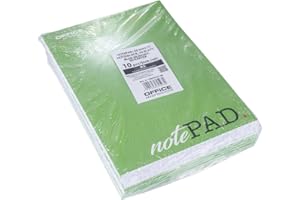 ‎OFFICER PRODUCTS OFFICER PRODUCTS Notizblock A5 Kariert / 10er Packung - 10 Stück / 50 Blatt / 100 Seiten/Briefblock Notiz-Block Papierblock/für Schule und Büro/Oben Geklebt
