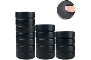 Noaya 16Pcs Ice Hockey Pucks Set - 3 x 3 x 1 Inches Hockey Puck for Pond Hockey or On the Rink, Hockey Equipment for Practice & Classic Training, Foam Hockey for Beginners/Professions Practice Indoor